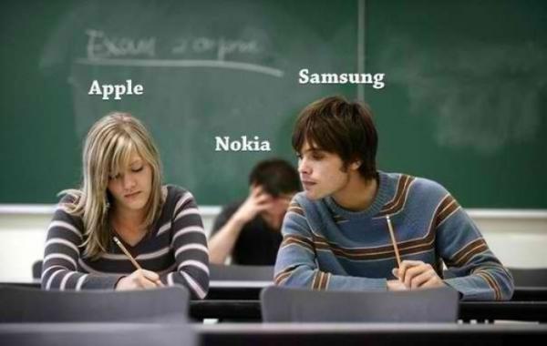 apple-samsung-and-nokia-as-students