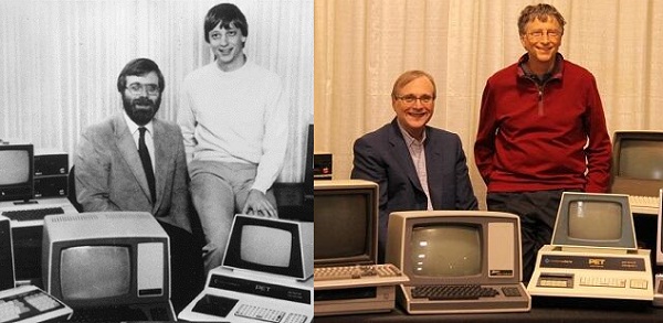 Microsoft'un Kurucuları Bill Gates ve Paul Allen.