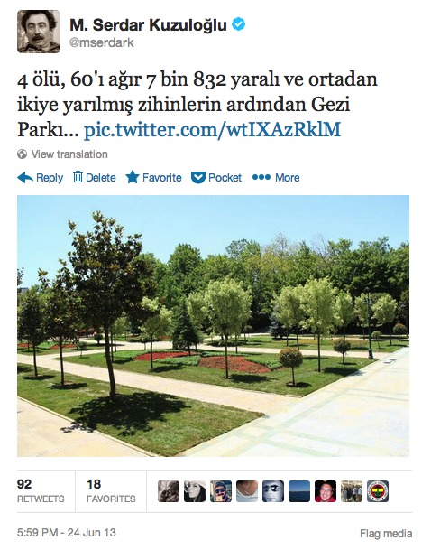 Twitter - mserdark- 4 ölü, 60'ı ağır 7 bin ...