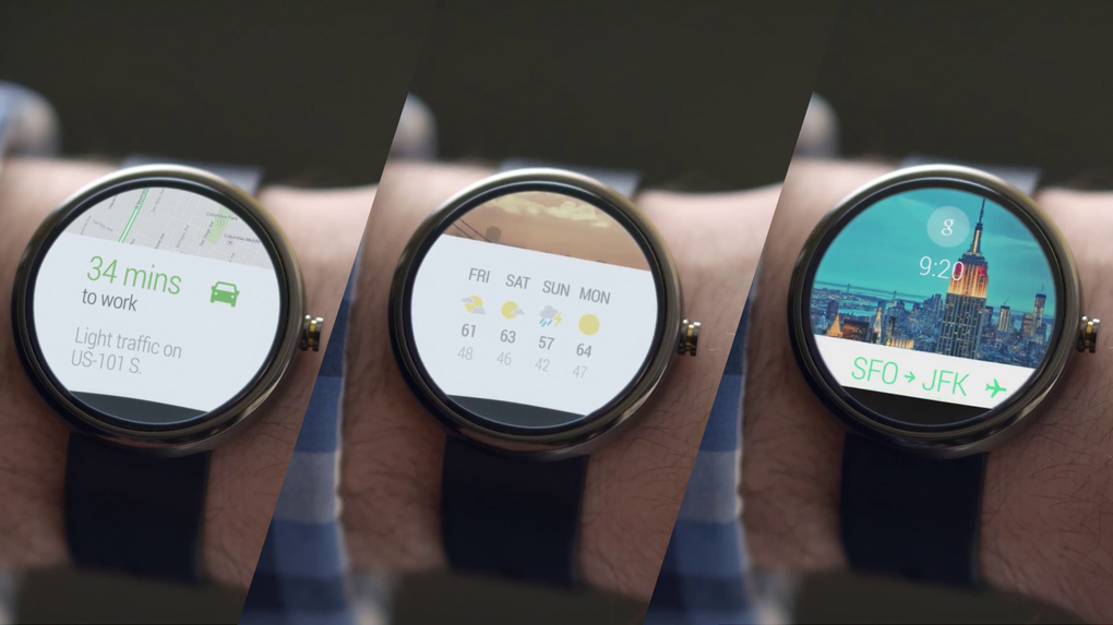Android Wear serisi saatlere ait konseptler.