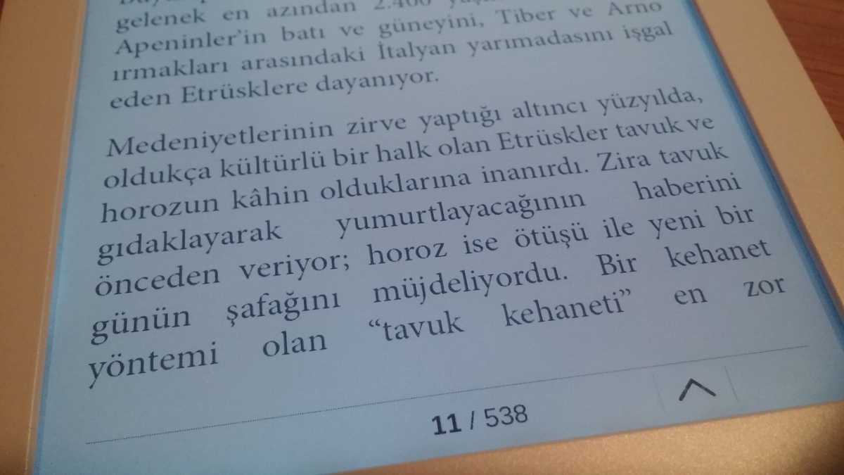 Arka aydınlatma açıkken görünüm.