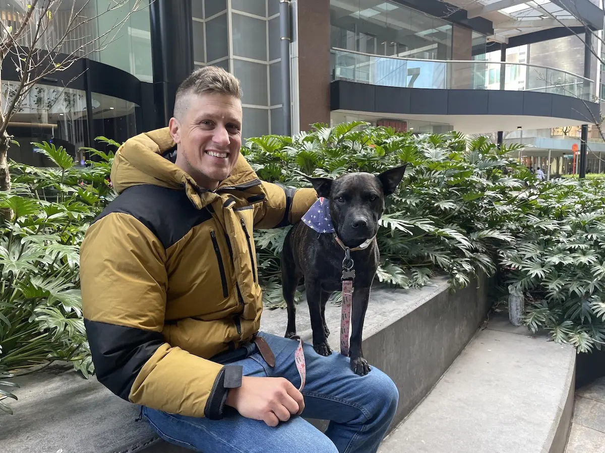 Paul Conyngham ve köpeği Rosie.